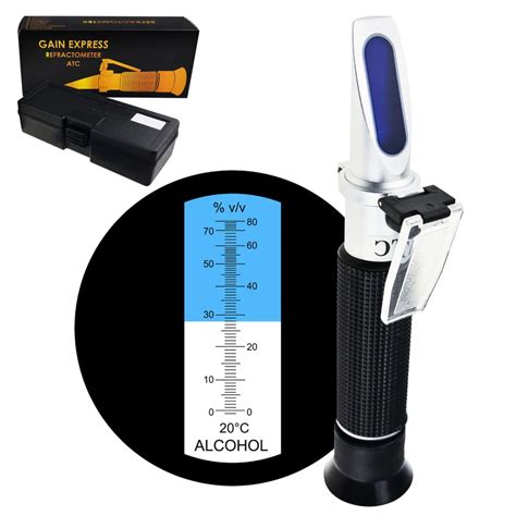 how does a refractometer measure alcohol content|alcohol concentration tester in drink.